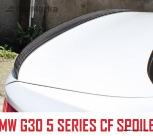 BMW 5 SERIES G30 G90 2017- Carbon Fiber Trunk Spoiler P Style.