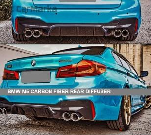 BMW 5 SERIES G30 G90 2017- M5 Carbon Fiber Rear Diffuser