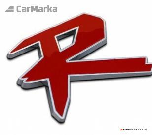 Car trunk red logo R