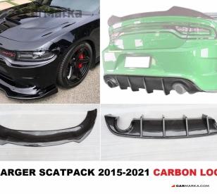 DODGE CHARGER Carbon Fiber Look Front Lip & Rear Diffuser Kit