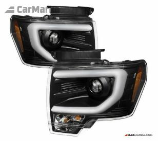 FORD F150 Front head lamps set black
