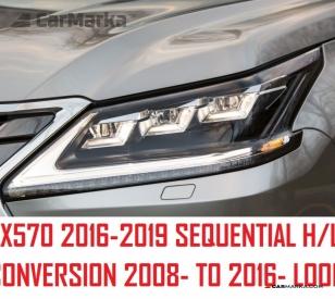 LEXUS LX570 2008- Front Conversion Head Lights 2016-2019 Look For 2008-2015