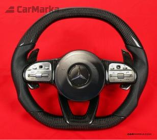 MERCEDES-BENZ C CLASS W204 C63 AMG 2012- Steering Wheel Carbon Fiber New Facelift 2018-