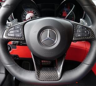 MERCEDES-BENZ C CLASS W205 C63 2015- Carbon Fiber Steering Wheel Trims Set
