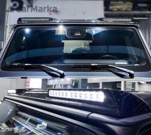 MERCEDES-BENZ G CLASS W463 (G63/G65) Carbon Roof Spoiler With LED DRL BS Style