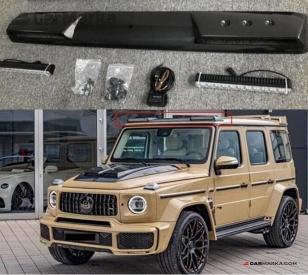 MERCEDES-BENZ G CLASS W463 (G63/G65) Plastic Roof Spoiler Front With LED BS Style