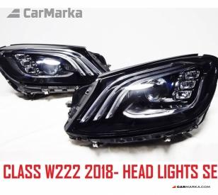 MERCEDES-BENZ S CLASS W222 4D (S63/S65) 2014- Front Head Lights 2018- Facelift