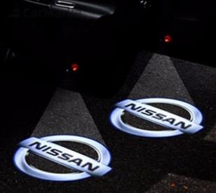 NISSAN GT-R 35 door projector logo courtesy ghost shadow light for Nissan