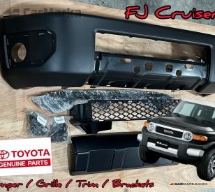TOYOTA FJ CRUISER Genuine Front Bumper & Bumper Grille Set