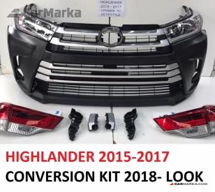 TOYOTA HIGHLANDER Conversion Bodykit 2015- To 2018- Face Lift Look