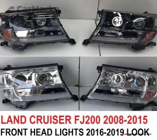 TOYOTA LAND CRUISER 200 2008- Front Head Lamps Set 2016- Look