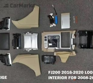 TOYOTA LAND CRUISER 200 2008- Interior Conversion Kit 2016-2020 Look BEIGE For 2008-