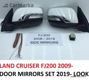 TOYOTA LAND CRUISER 200 2008- Power Door Mirrors Set 2019- Face Lift Look