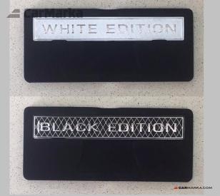 TOYOTA LAND CRUISER 200 2008- White or Black Edition Trunk Logo