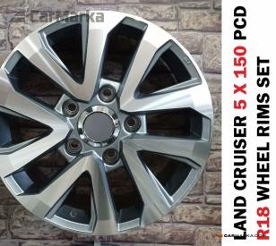 TOYOTA LAND CRUISER 200 2012- R18 Alloy Wheel Rims Set 5X150 PCD