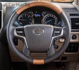TOYOTA LAND CRUISER PRADO 150 2018- Steering Wheel Leather & Wood Type