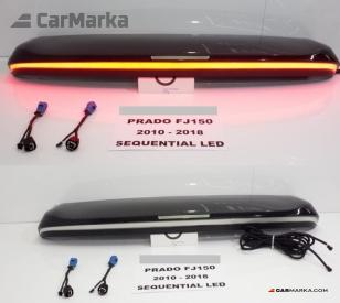TOYOTA LAND CRUISER PRADO 150 2018- Trunk Roof Spoiler Painted With Sequential Stop Lamp