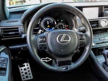 LEXUS IS250(IS350) 2013- Carbon Fiber Steering Wheel Insert