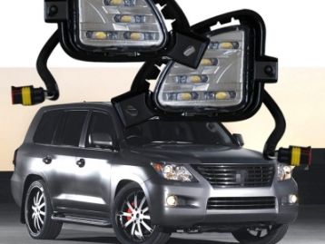 TOYOTA LAND CRUISER 200 2016- drl lamps set for front bumper