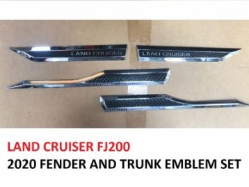 TOYOTA LAND CRUISER 200 2008- Front Fenders & Trunk Door Emblems 2020 Type