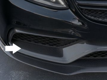 MERCEDES-BENZ C CLASS W205 2015- Carbon Fiber Lower Splitter Front Bumper C63 Sedan