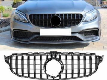 MERCEDES-BENZ C CLASS W205 2015- Radiator Grille GT Style Black for C Class