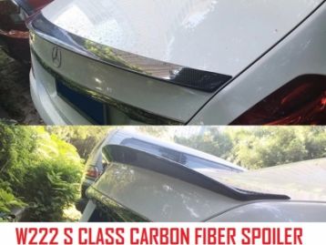 MERCEDES-BENZ S CLASS W222 4D (S63/S65) 2014- Carbon Fiber Trunk Spoiler High Kick Style