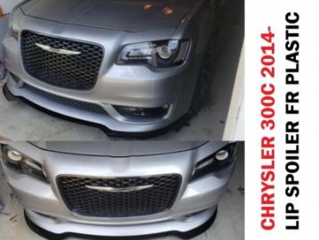 CHRYSLER 300C Front Lip Spoiler V Style Plastic 2014-2019