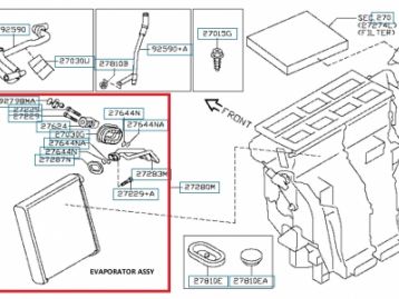 LEXUS GX460 2013- Genuine Evaporator Air Condition Assy Front