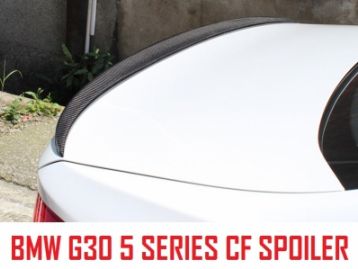 BMW 5 SERIES G30 2017- Carbon Fiber Trunk Spoiler P Style. | CM-G30CFTRSPLPS