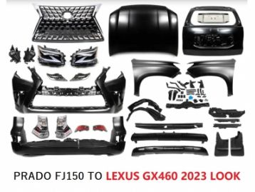 TOYOTA LAND CRUISER PRADO 150 2018- Exterior Conversion Body Kit PRADO 2010 to LEXUS GX460 2023 Look