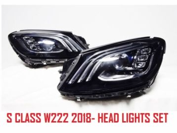 MERCEDES-BENZ S CLASS W222 4D (S63/S65) 2014- Front Head Lights 2018- Facelift