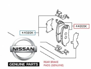 NISSAN PATROL Y62 2010- Genuine Rear Brake Pads Set LH & RH
