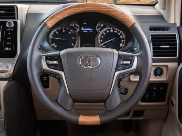TOYOTA LAND CRUISER PRADO 150 2018- Steering Wheel Leather & Wood Type