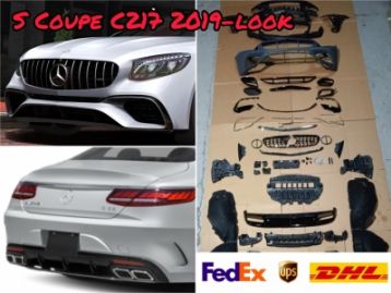 MERCEDES-BENZ S CLASS C217 COUPE (S63/S65) 2014- Conversion Face Lift Body Kit 2014 to 2020 S63 Look