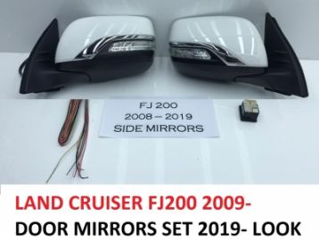 TOYOTA LAND CRUISER 200 2012- Power Door Mirrors Set 2019- Face Lift Look