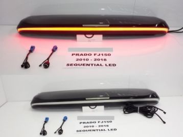 TOYOTA LAND CRUISER PRADO 150 2009- Trunk Roof Spoiler Painted With Sequential Stop Lamp