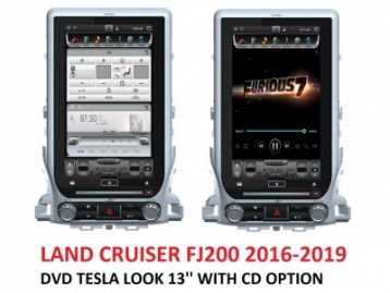 TOYOTA LAND CRUISER 100 1998- DVD Player Tesla Style 2016- Fitment 