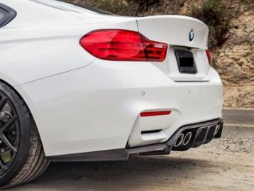 BMW 3 SERIES F30, F80(M3) 2014- Rear Diffuser Carbon Fiber V Style | CM-BM3M4CFBRDV