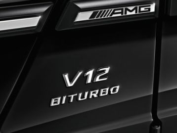 MERCEDES-BENZ G CLASS W464 (G63/G65) 2019- front fender chrome logos v12 biturbo
