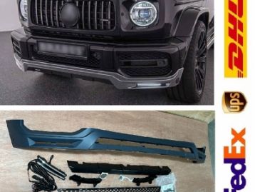 MERCEDES-BENZ G CLASS W463 (G63/G65) Front Lip Spoiler With LED B Style