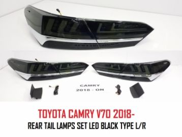 TOYOTA CAMRY 70 2018- Tail Lamps Set LED Type Black
