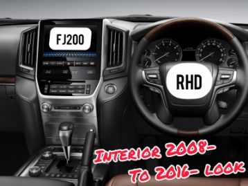 TOYOTA LAND CRUISER 200 2008- RHD Interior Conversion Kit 2008-2015 to 2016-2021