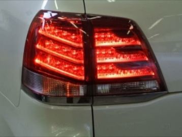 TOYOTA LAND CRUISER 200 2008- Tail lights set Lexus look Red-Clear