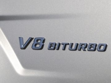 MERCEDES-BENZ A CLASS W176 (A45 AMG) front fender chrome v8 biturbo logos