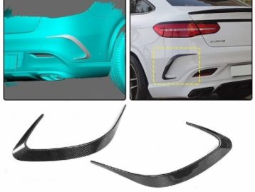 MERCEDES-BENZ GLE COUPE Carbon Fiber Rear Bumper Vent Trims Set