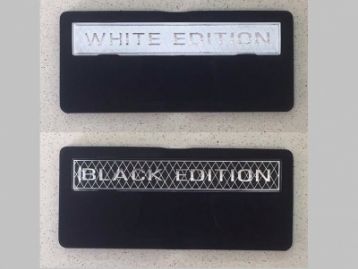 TOYOTA LAND CRUISER 200 2012- White or Black Edition Trunk Logo