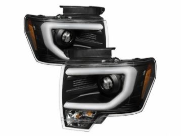 FORD F150 Front head lamps set black
