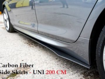 MERCEDES-BENZ C CLASS W204 2012- Carbon Fiber Side Skirts UNIVERSAL 200 CM Length