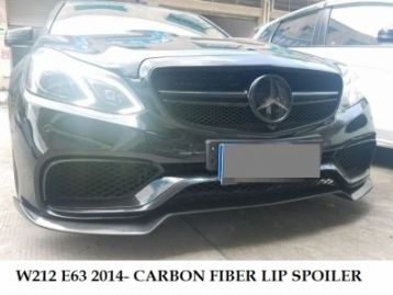 MERCEDES-BENZ E CLASS W212 (E & E63) 2010- Carbon Fiber Front Lip Spoiler